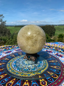 Large Natural Citrine Sphere 2.7kgs