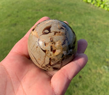 Load image into Gallery viewer, Septarian (Dragon Stone) Big Egg&amp;sphere with heart and mini Sphere set