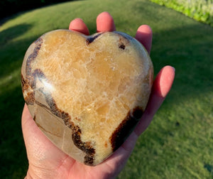 Septarian (Dragon Stone) big 900grams Heart, 225grams Egg, 225grams Sphere Set