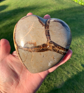 Septarian (Dragon Stone) big 900grams Heart, 225grams Egg, 225grams Sphere Set