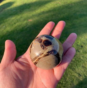 Septarian (Dragon Stone) big 900grams Heart, 225grams Egg, 225grams Sphere Set