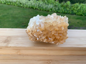 yellow Quarts raw rough cluster specimen