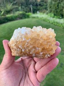 yellow Quarts raw rough cluster specimen