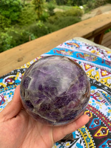 1.750kg Chevron Amethyst Sphere and stand