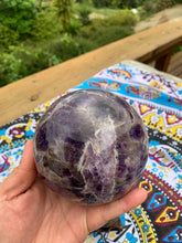 Load image into Gallery viewer, 1.750kg Chevron Amethyst Sphere and stand