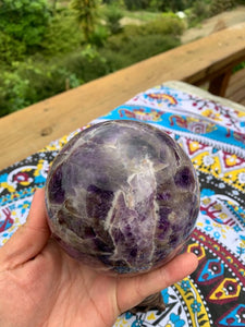 1.750kg Chevron Amethyst Sphere and stand