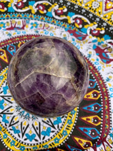 Load image into Gallery viewer, 1.875kg Chevon Amethyst Sphere and stand