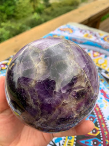 1.875kg Chevon Amethyst Sphere and stand