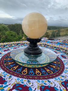 Yellow 3.150kg Calcite Sphere