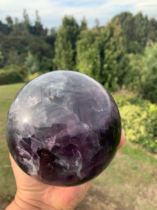 Large Rainbow Flourite Sphere