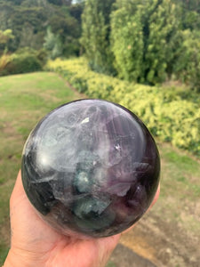 Large Rainbow Flourite Sphere