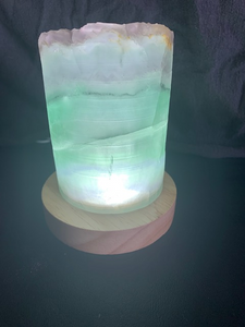 Fluorite Hollow tube comes with USB LED light base (for light lamp) #4